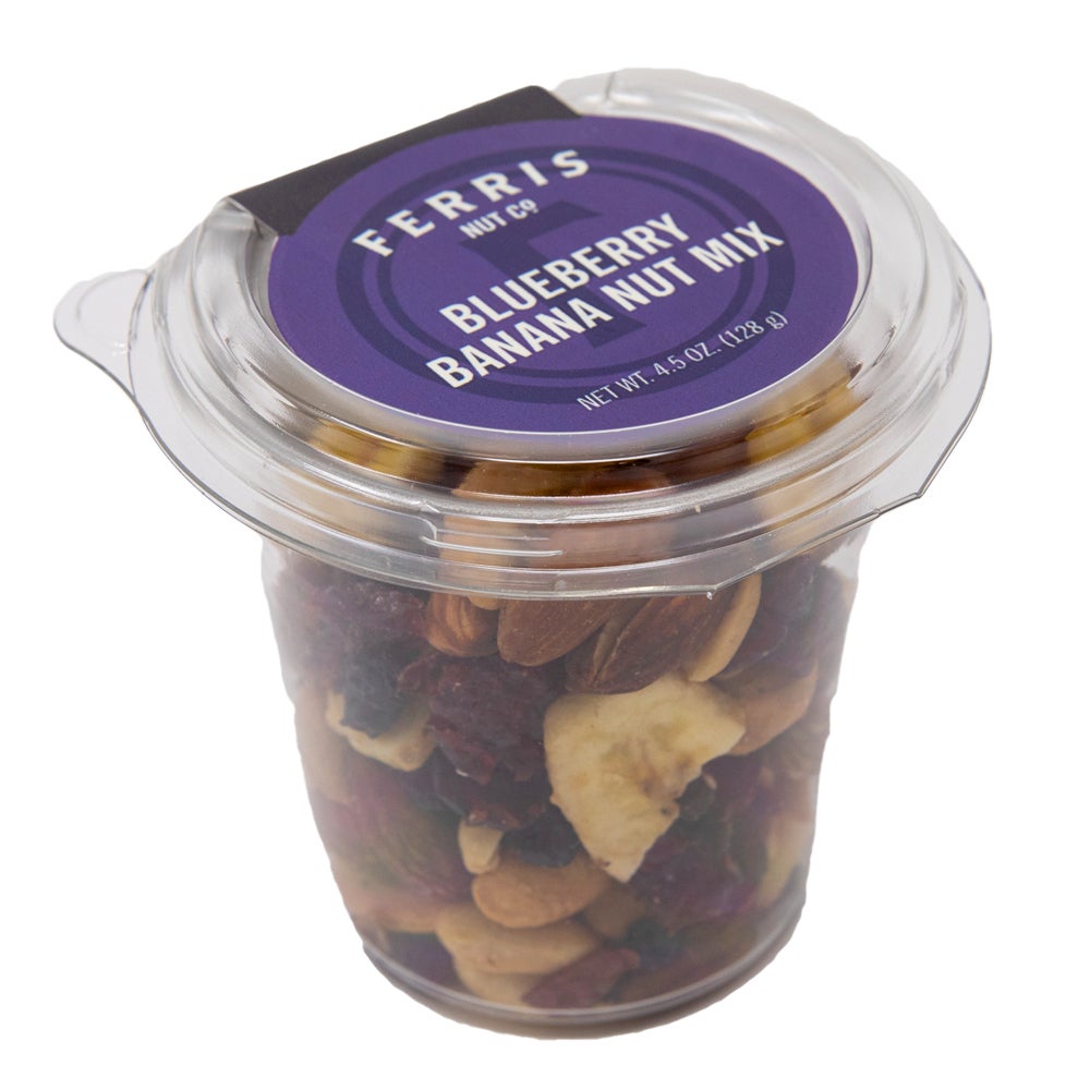 Trail Mix, Blueberry/Banana/Nut, in Resealable Deli Cup,12 - 4.5 OUNCE