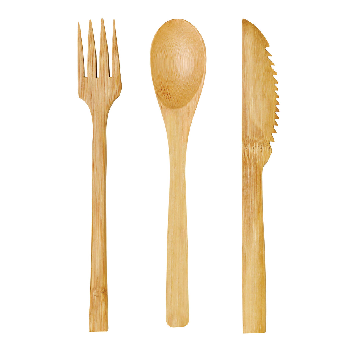 Cutlery Kits, Knife/Fork/Spoon, Bamboo,5 - 50 COUNT