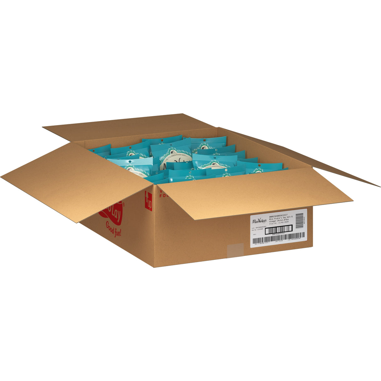 Chips, Potato, Kettle, Sea Salt & Vinegar, XVL Size,24 - 1.87 OUNCE