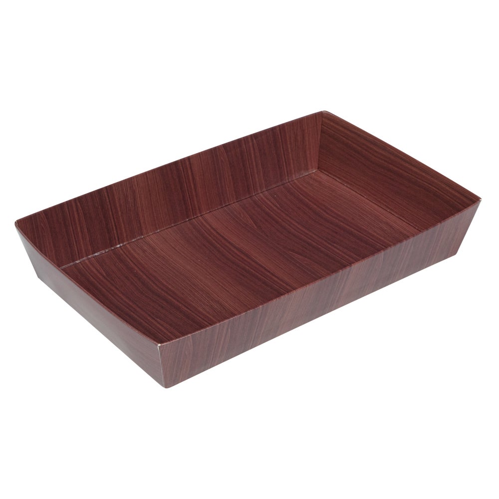 Containers, Sushi, Paper, Wood Grain, Rectangular, 8 x 5 x 1.5 Inch,1 - 100 COUNT