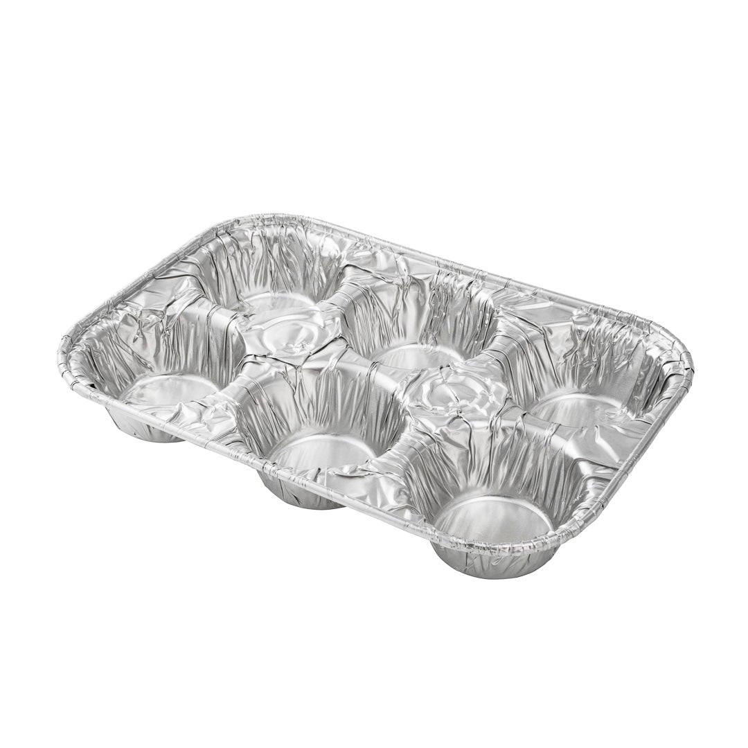 Pans, Baking, 6-Cup, Aluminum, 9.5 x 6.5 x 1.5 Inch,1 - 25 COUNT