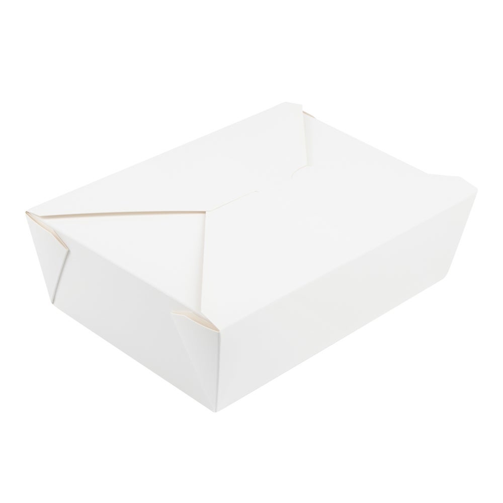 Containers, Take-Out, 71 Ounce, Paper, White, Rectangular, 8.5 x 6.25 x 2.5 Inch,1 - 50 COUNT