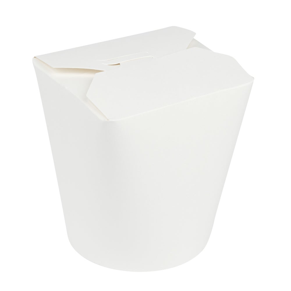 Containers, Noodle Take-Out, 32 Ounce, Paper, White, Round, 4 x 3.5 x 4.5 Inch,1 - 200 COUNT