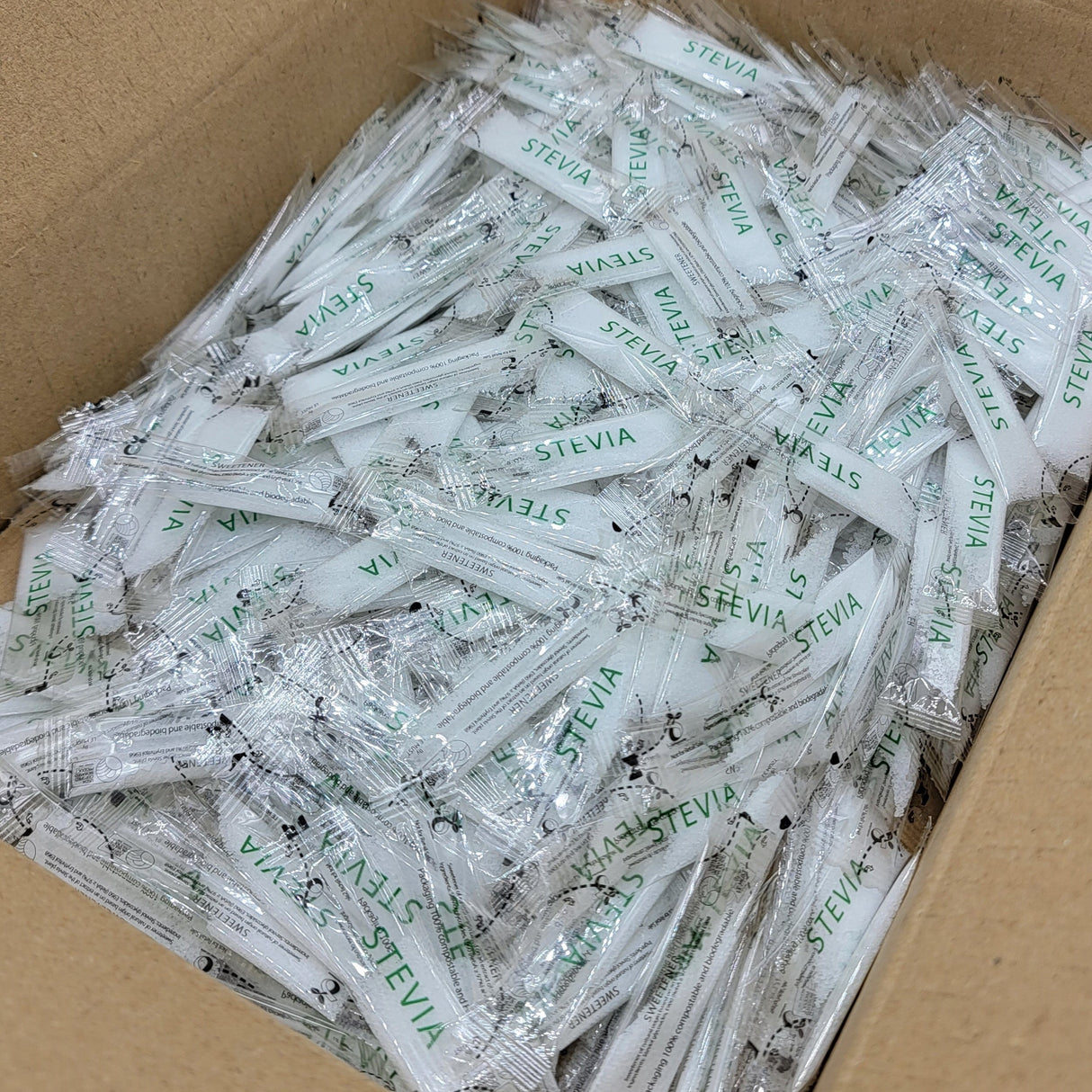 Sugar Substitute, Stevia, Packets,500 - 1 Gram Avg