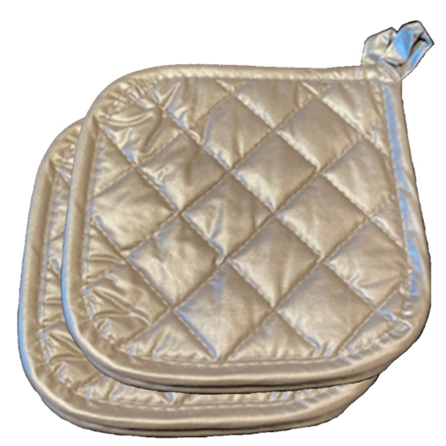 Holders, Pot, Silver, 7 x 7 Inch, Silicone,4 - 1 EACH