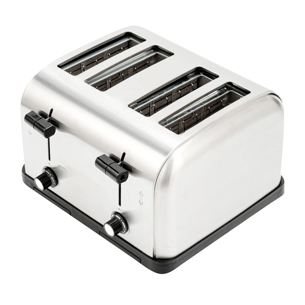 Toaster, 4-Slice, 1.5 Inch Slots, Commercial, Stainless Steel, 120 Volt,1 - 1 EACH