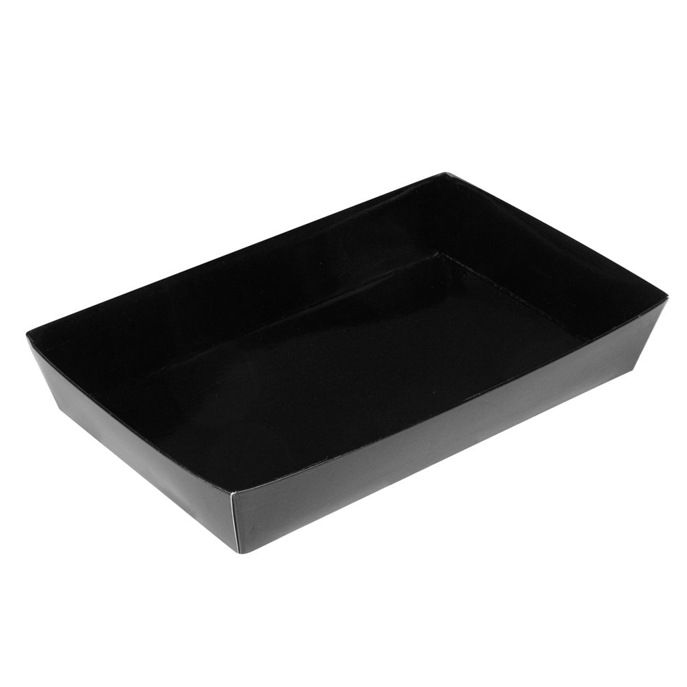 Containers, Sushi, Paper, Black, Rectangular, 8 x 5 x 1.5 Inch,1 - 100 COUNT
