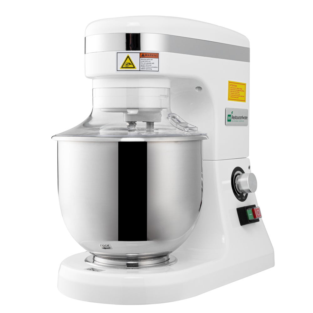 Mixer, Stand, 5 Quart, Electric, White, Aluminum, 16.25 x 9 x 16.5 Inch, with Dough Hook/Whisk/Beater,1 - 1 EACH