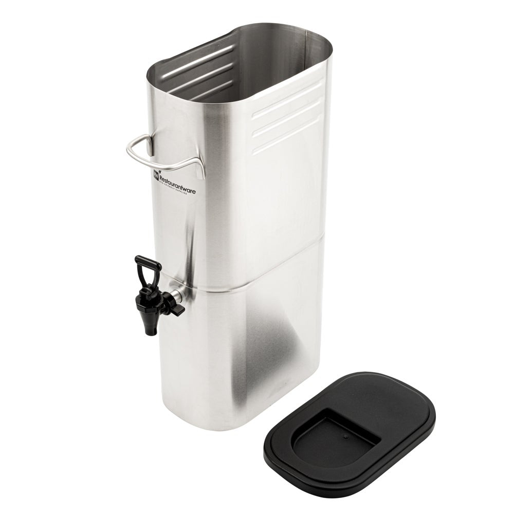 Dispenser, Beverage, 3 Gallon, 13/0 Stainless Steel, 11 x 6.5 x 20.75 Inch,1 - 1 EACH