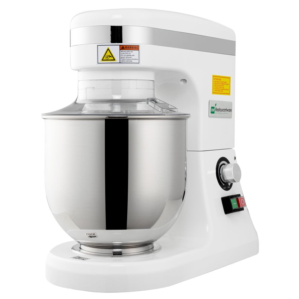 Mixer, Stand, 7 Quart, Electric, White, Aluminum, 16.25 x 9 x 16.5 Inch, with Dough Hook/Whisk/Beater,1 - 1 EACH