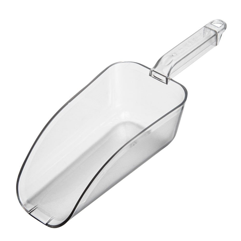Ice Scoop, 32 Ounce, Plastic, Clear, 13.25 x 4.75 x 3.25 Inch,1 - 1 EACH
