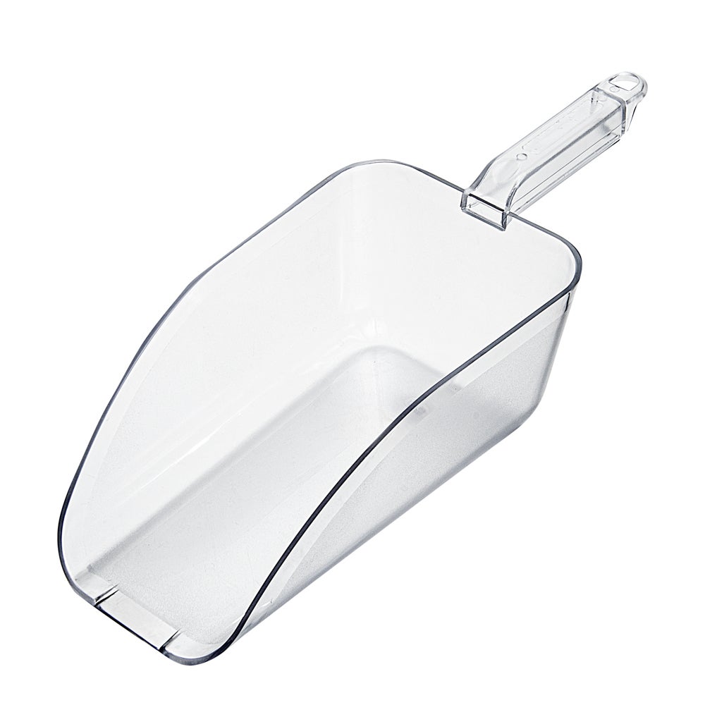Ice Scoop, 64 Ounce, Plastic, Clear, 15.75 x 5.75 x 4.25 Inch,1 - 1 EACH