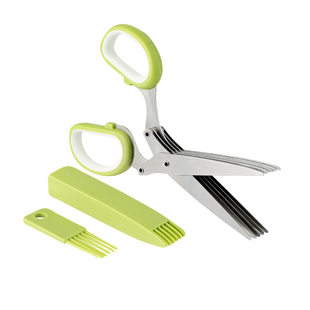 Scissors, Herb, 7.5 Inch, Stainless Steel, with 5 Blades,1 - 1 EACH