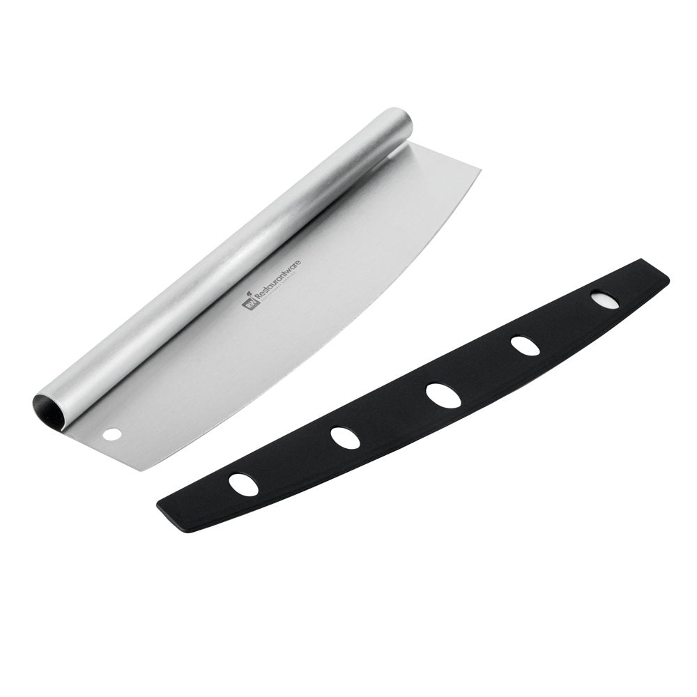 Cutter, Pizza, 14 Inch, Rocker, Stainless Steel, 13.75 x 3.5 Inch, with Cover,1 - 1 EACH