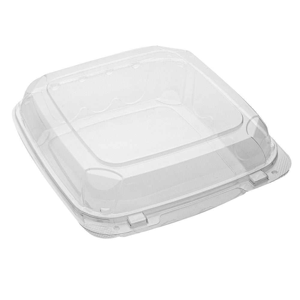 Containers, 46 Ounce, Plastic, Clear, 9 x 8.25 x 2.5 Inch, Clamshell, Anti-Fog,1 - 100 COUNT