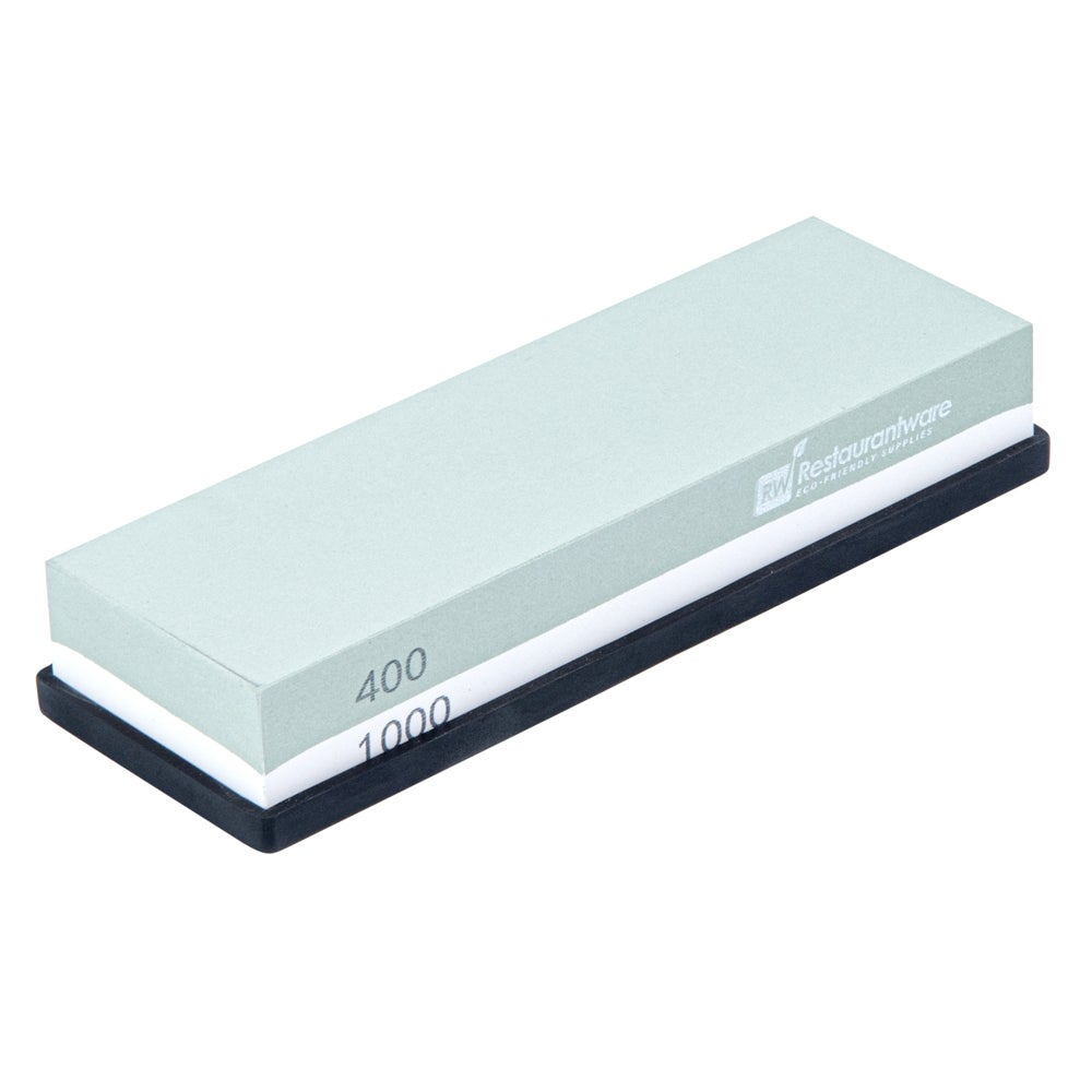 Sharpener Set, Knife, Two-Sided, 400 & 1000 Grit, with Non-Slip Base,1 - 1 EACH
