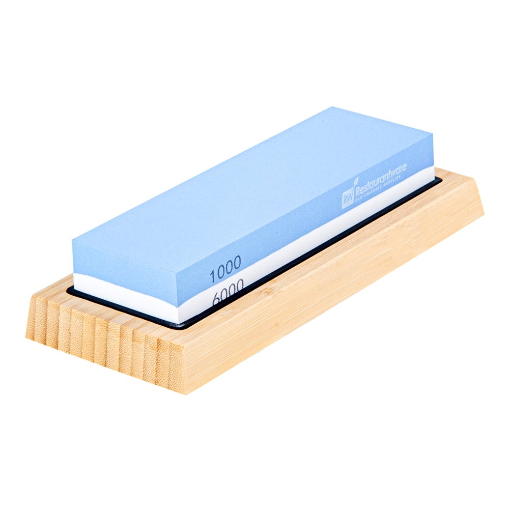 Sharpener Set, Knife, Two-Sided, 1000 & 6000 Grit, with Non-Slip Base,1 - 1 EACH