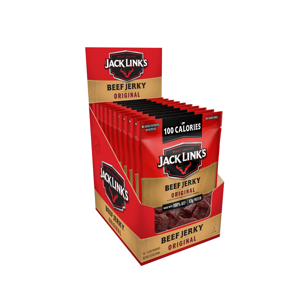 Beef Jerky, Original, 1.25 Ounce,6 - 10 COUNT