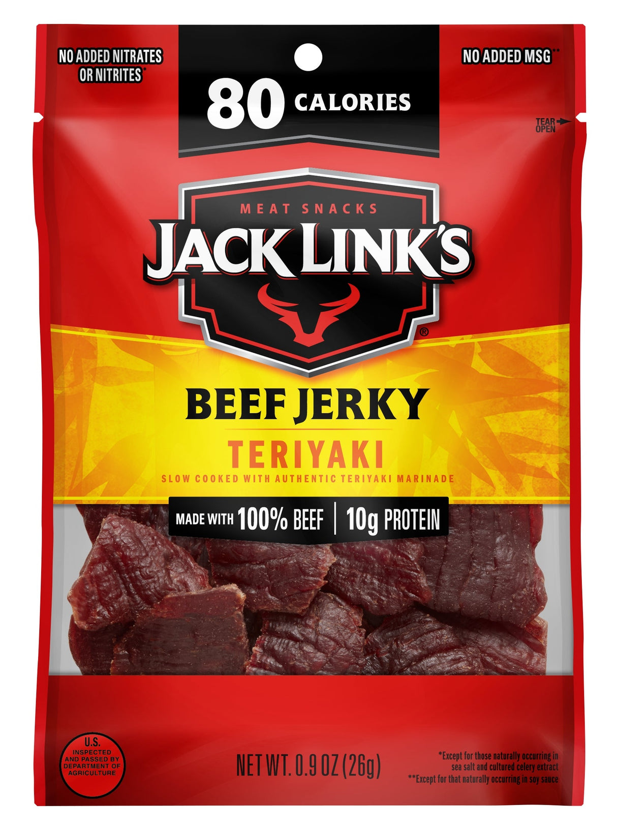 Beef Jerky, Teriyaki, Pieces,48 - 0.9 OUNCE