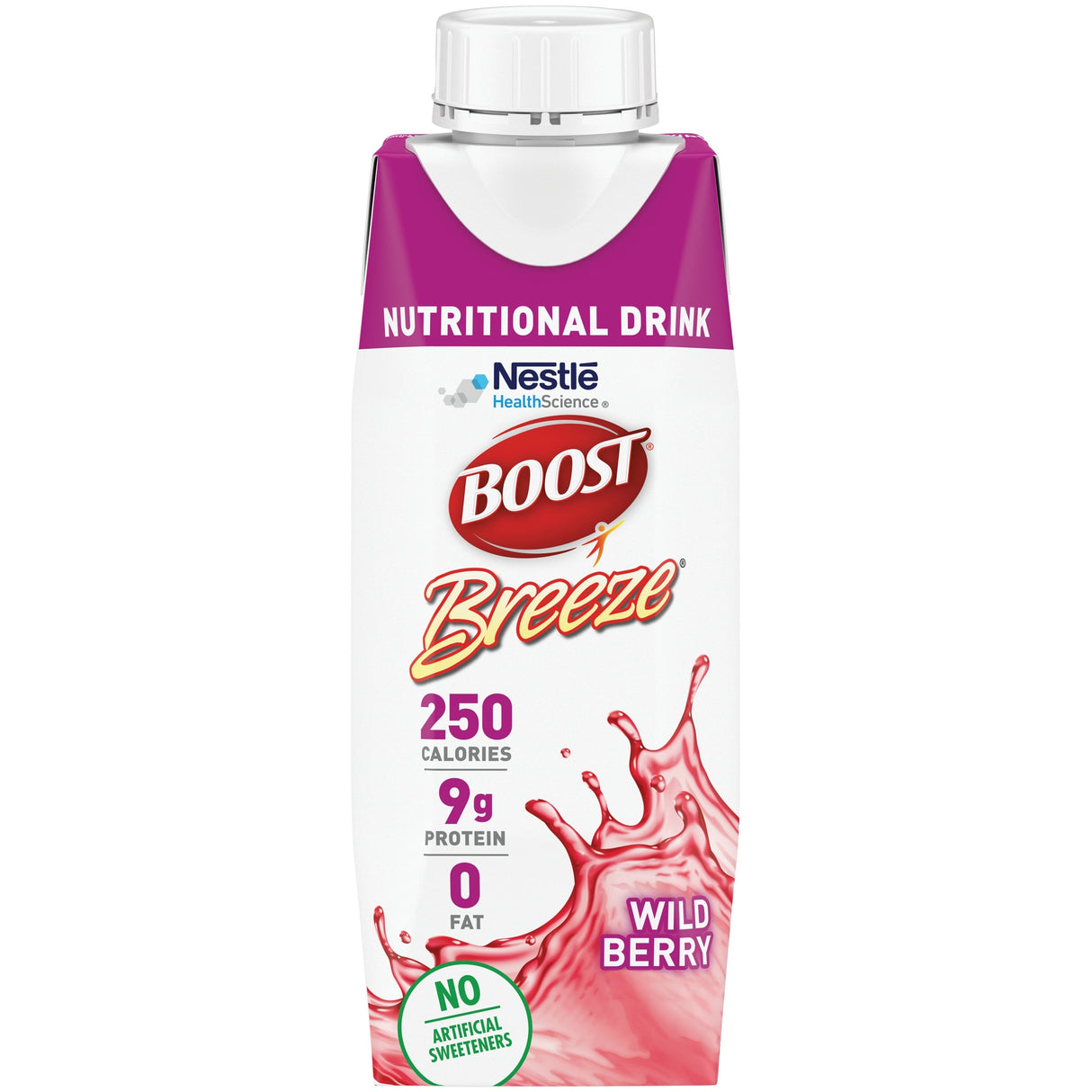 Nutritional Drink, Wild Berry, Breeze, Shelf-Stable, Single-Serve,24 - 8.01 FLUID