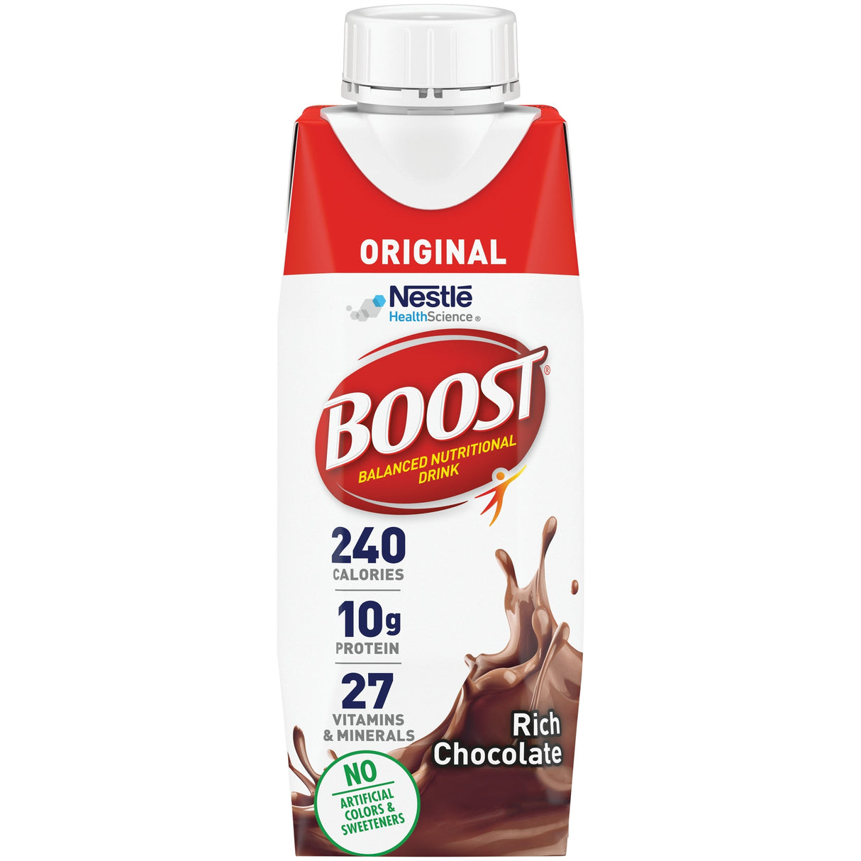 Nutritional Drink, Chocolate, Original, Shelf-Stable, Single-Serve,24 - 8 FLUID