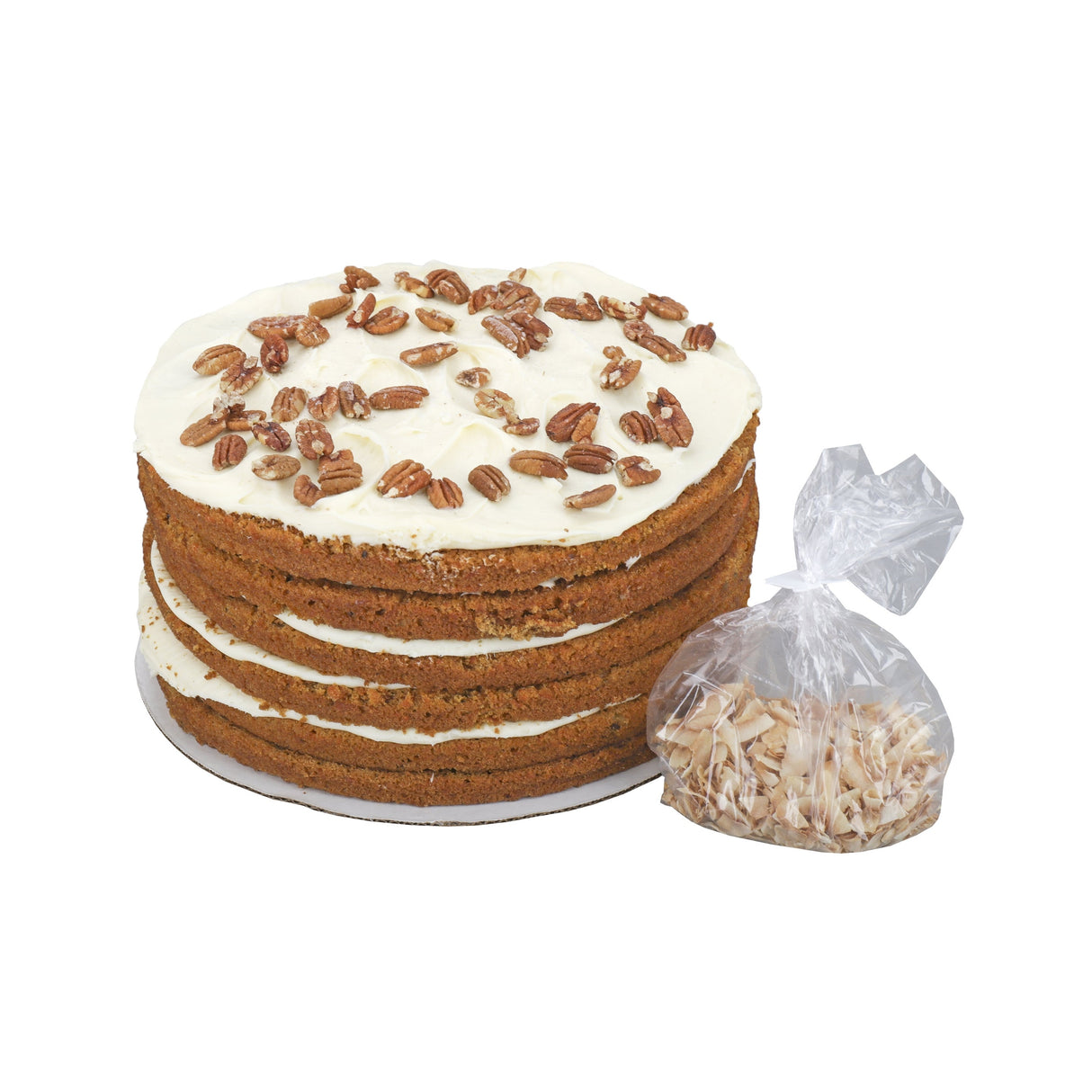 Cake, 6-Layer, Carrot, Iced, Unsliced, Frozen,2 - 10 IN