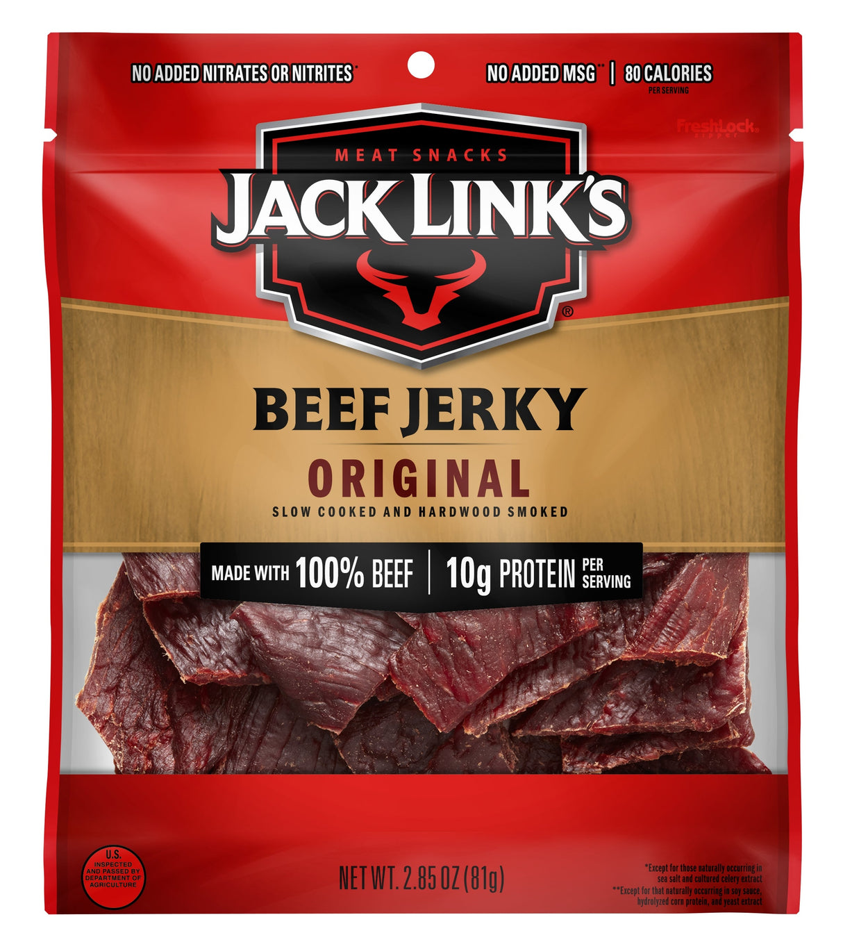 Beef Jerky, Original, Pieces,8 - 2.85 OUNCE