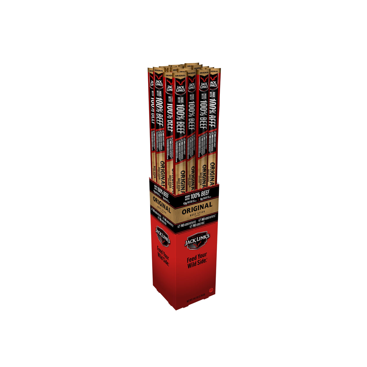 Beef Sticks, Original, Single-Serve, Individually-Wrapped, 1.84 Ounce,6 - 24 COUNT