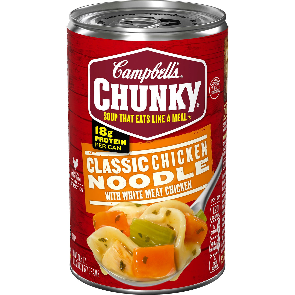 Soup, Classic Chicken Noodle, with White Meat Chicken,12 - 18.6 OUNCE