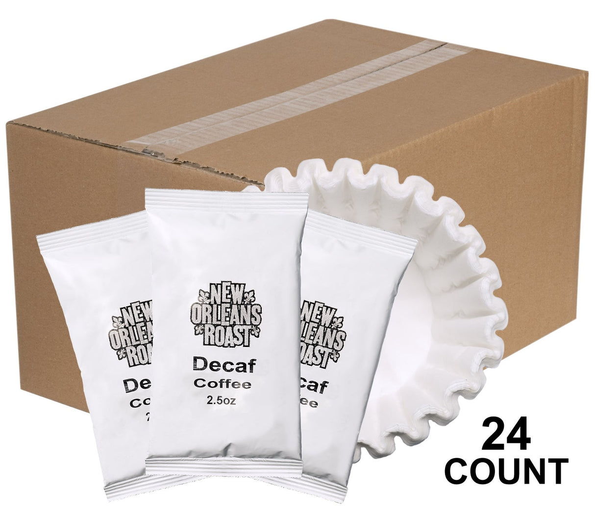 Coffee, Ground, Decaffeinated, Fraction Pack,24 - 2.5 OUNCE