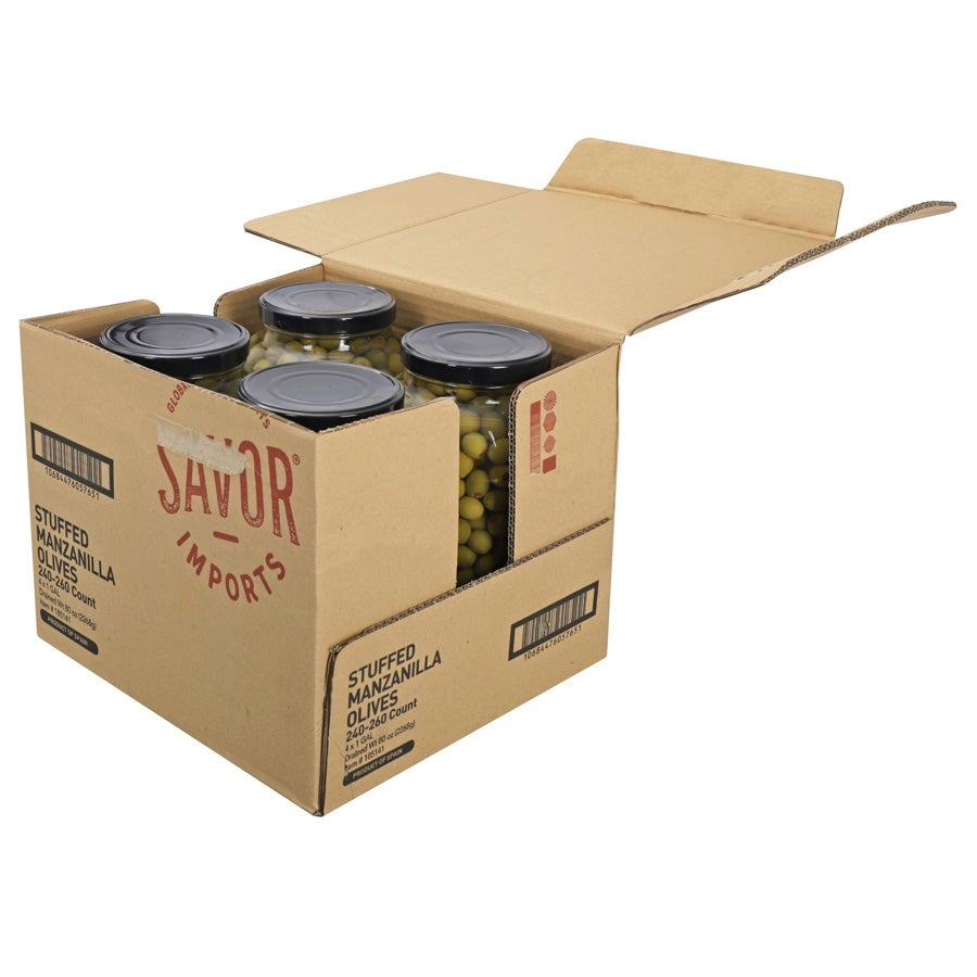 Olives, Manzanilla, Stuffed,4 - 1 GALLON