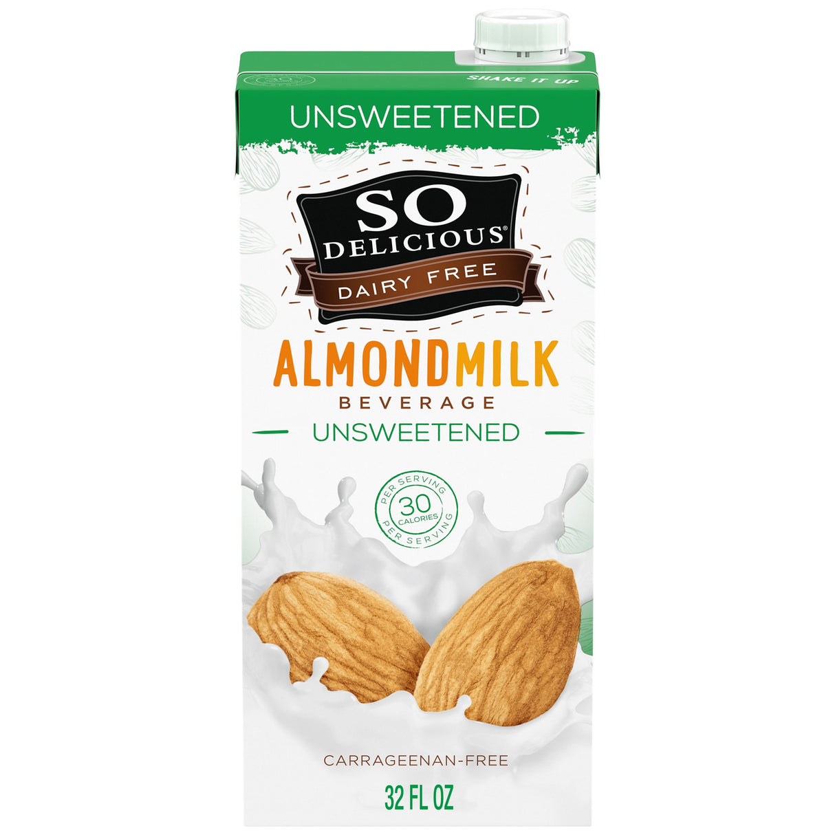 Milk, Almond, Unsweetened, Shelf-Stable,6 - 32 FLUID