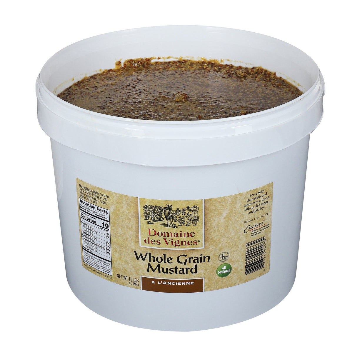 Mustard, Whole Grain,2 - 11 POUND