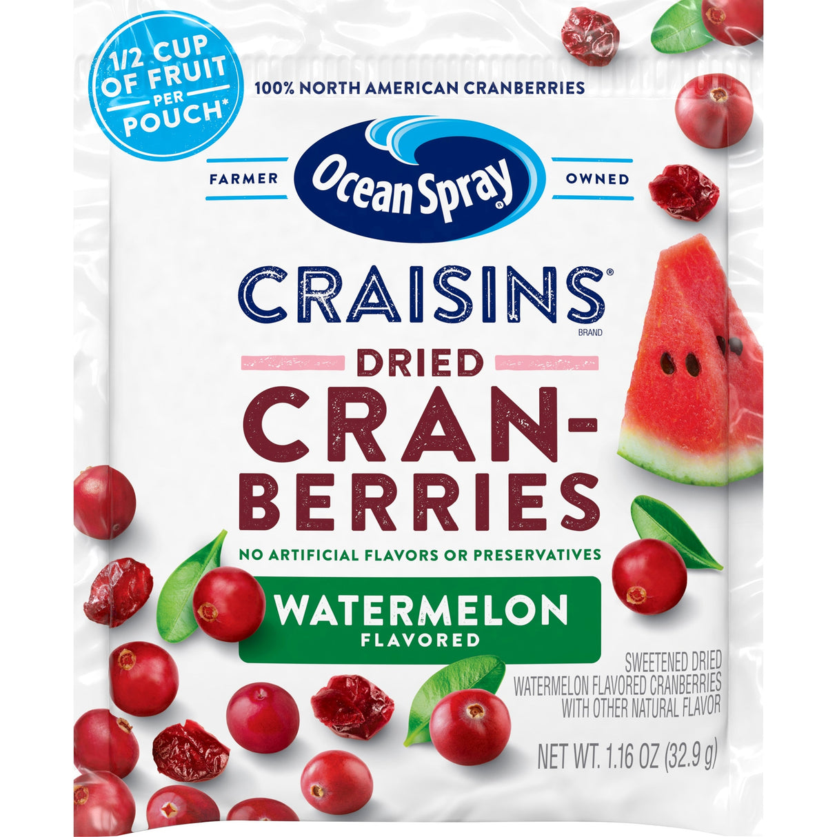Cranberries, Watermelon-Flavored, Dried, Shelf-Stable,200 - 1.16 OUNCE