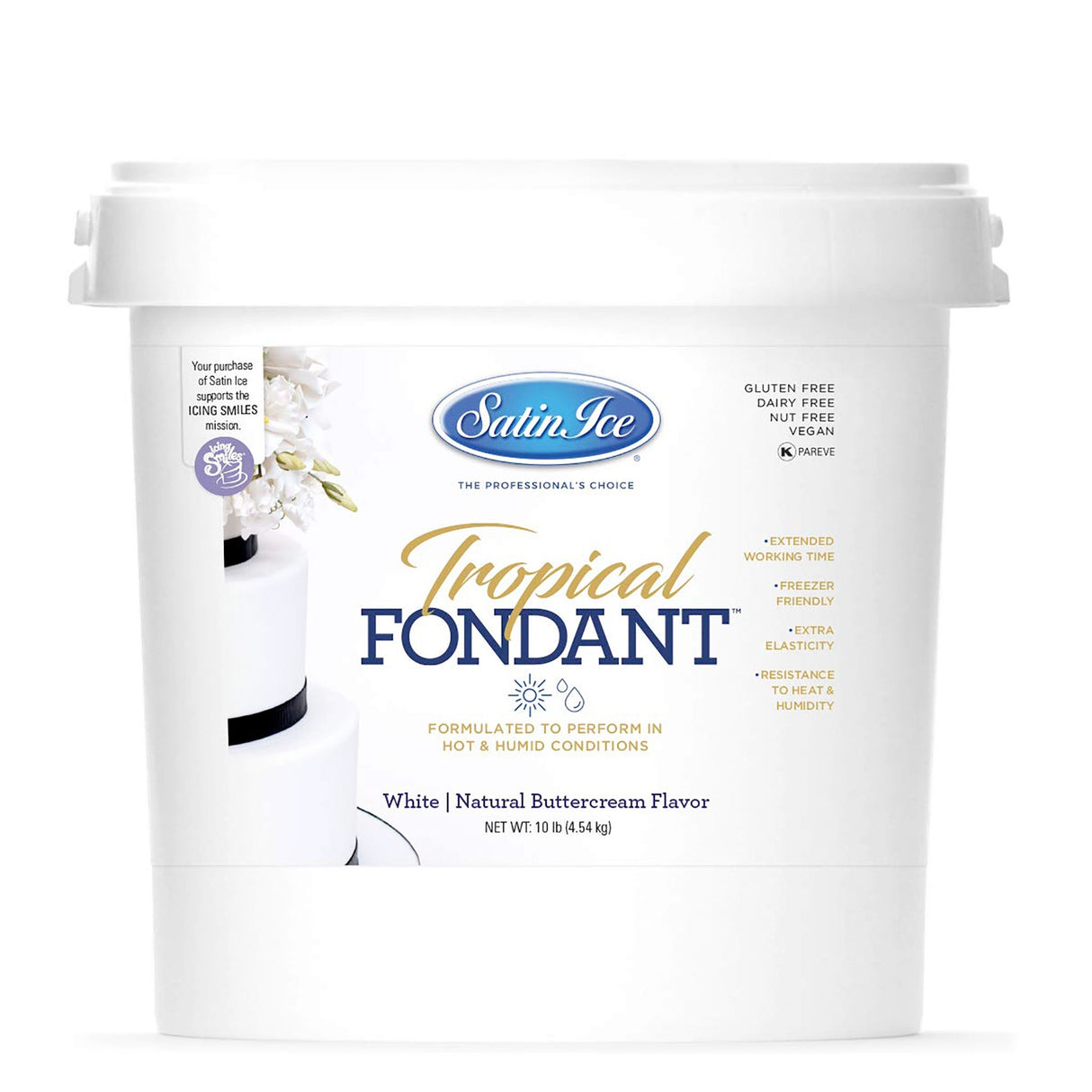 Fondant, Tropical, White Buttercream,1 - 10 POUND