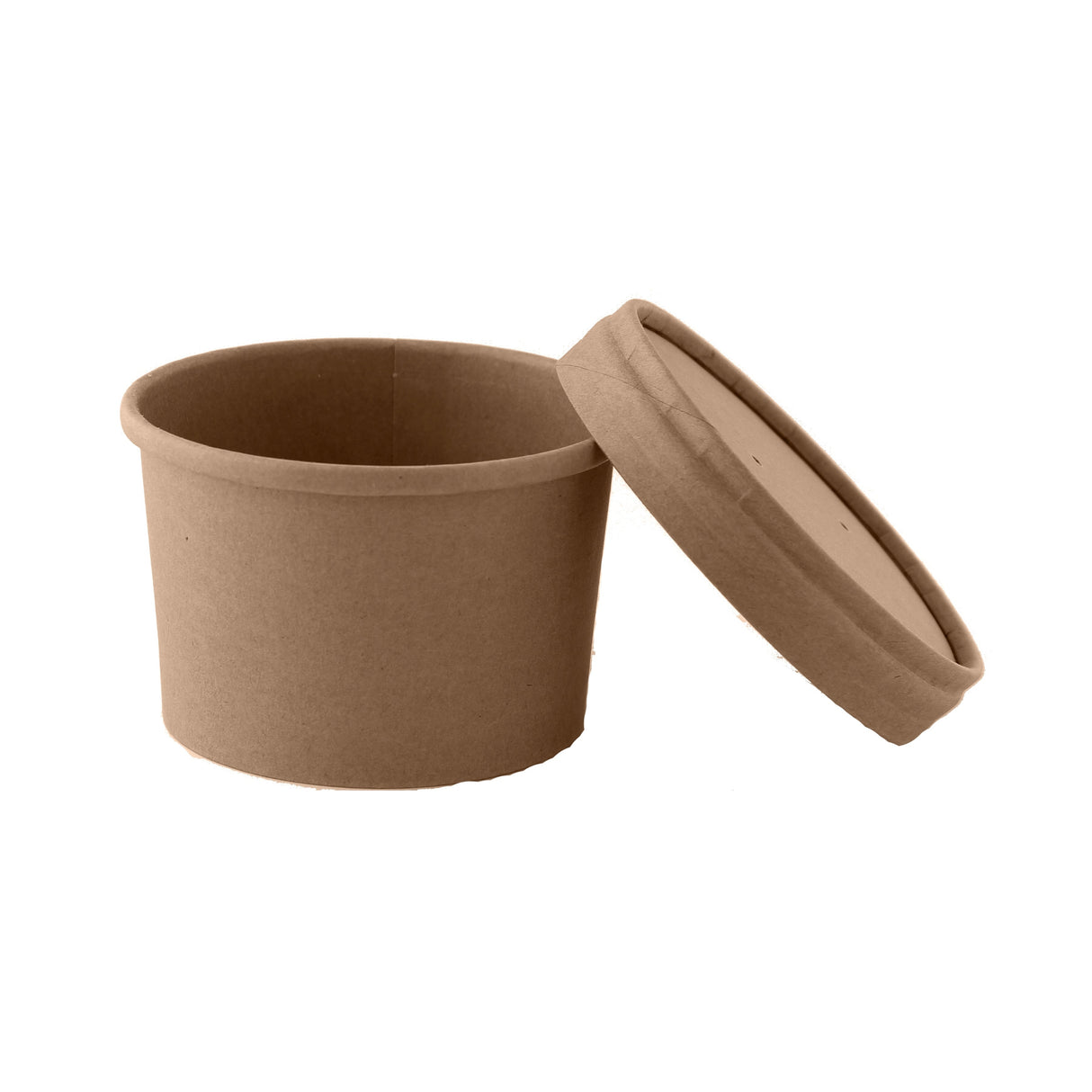 Cups, Soup, 8 Ounce, Paper, Brown Kraft, with Lid, 8 Ounce,20 - 25 COUNT