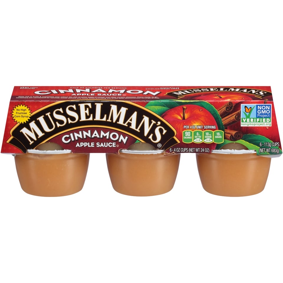 Apple Sauce, Cinnamon, Single-Serve Cup,12 - 24 OUNCE