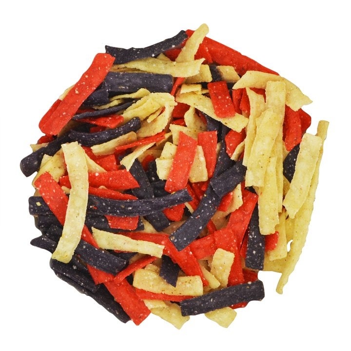 Tortilla Strips, Tri-Color,100 - 0.5 OUNCE