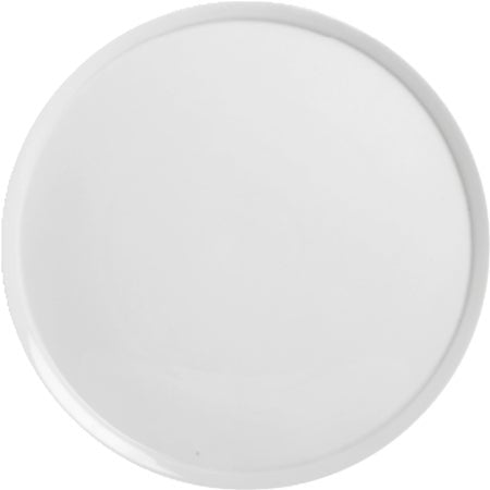 Plates, Porcelain, 13 Inch, Classic White, Round, Narrow Rim,2 - 6 COUNT