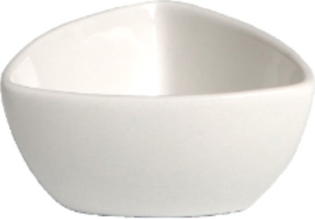 Bowls, Porcelain, 2 Ounce, Classic White, Triangular,8 - 6 COUNT
