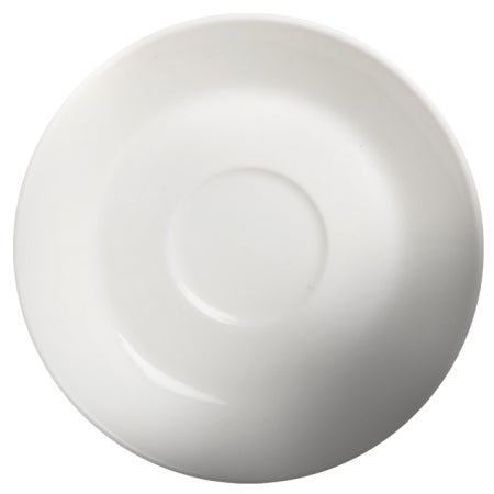 Saucers, Coffee, Porcelain, 6 Inch, Classic White,6 - 12 COUNT
