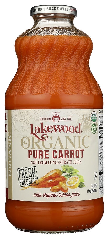 Juice, Carrot, Not from Concentrate, Shelf-Stable,6 - 32 FLUID