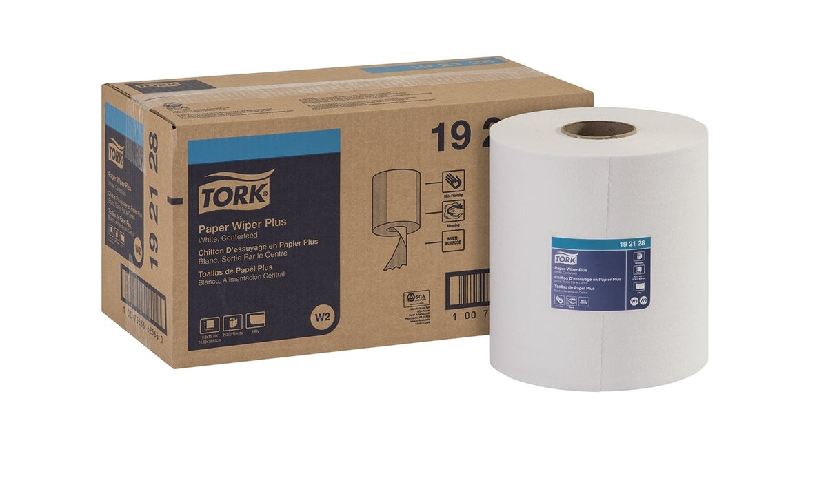 Towels, Center-Pull Roll, 1-Ply, Perforated, White, 9.8 x 15.2 Inch,2 - 300 COUNT