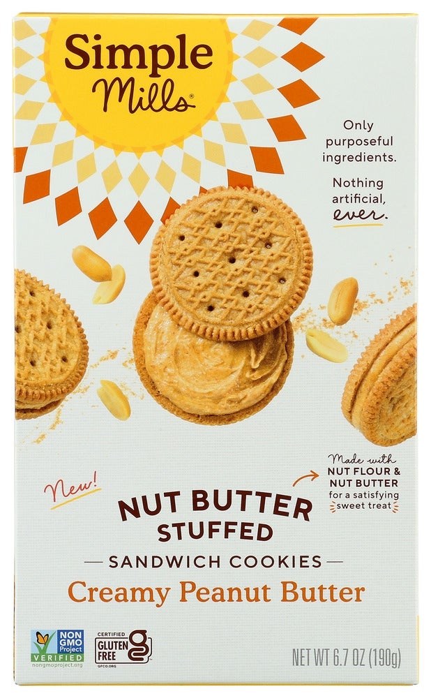 Cookies, Sandwich, Creamy Peanut Butter, Shelf-Stable,8 - 6.7 OUNCE
