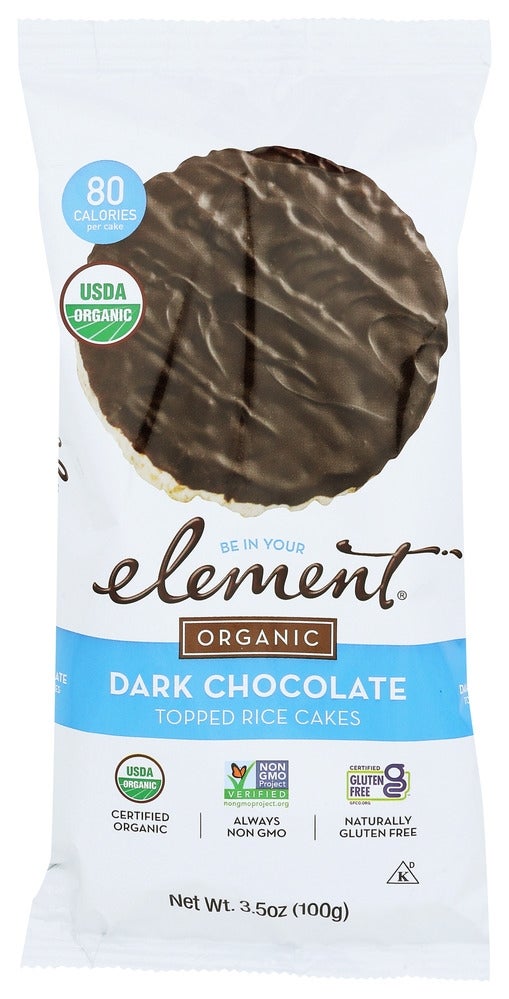 Rice Cakes, Dark Chocolate-Topped,6 - 3.5 OUNCE