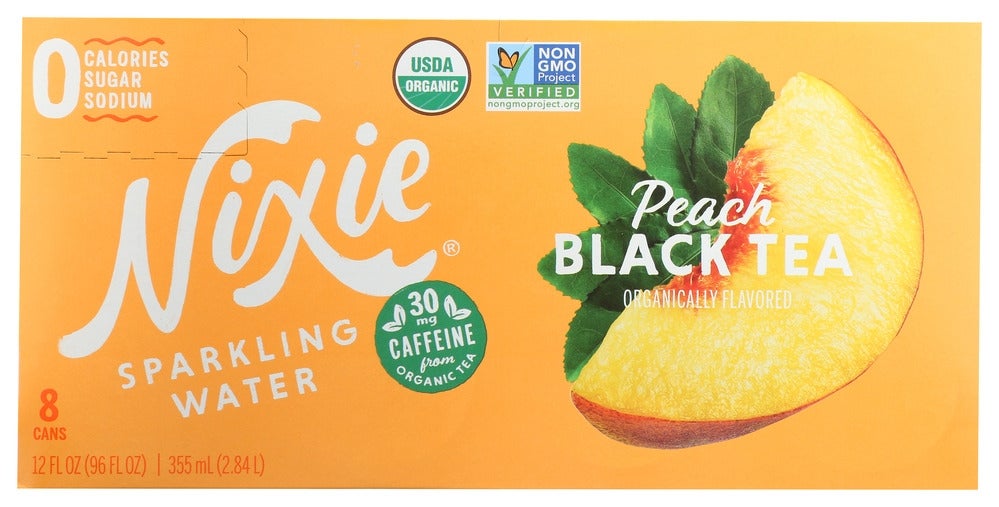 Water, Sparkling, Peach Black Tea,24 - 12 FLUID