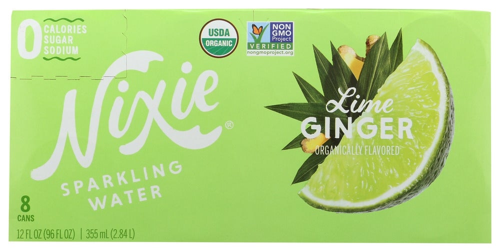 Water, Sparkling, Lime Ginger,24 - 12 FLUID