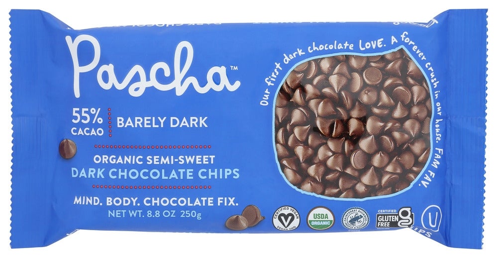 Baking Chips, Barely Dark, 55% Cacao,6 - 8.8 OUNCE