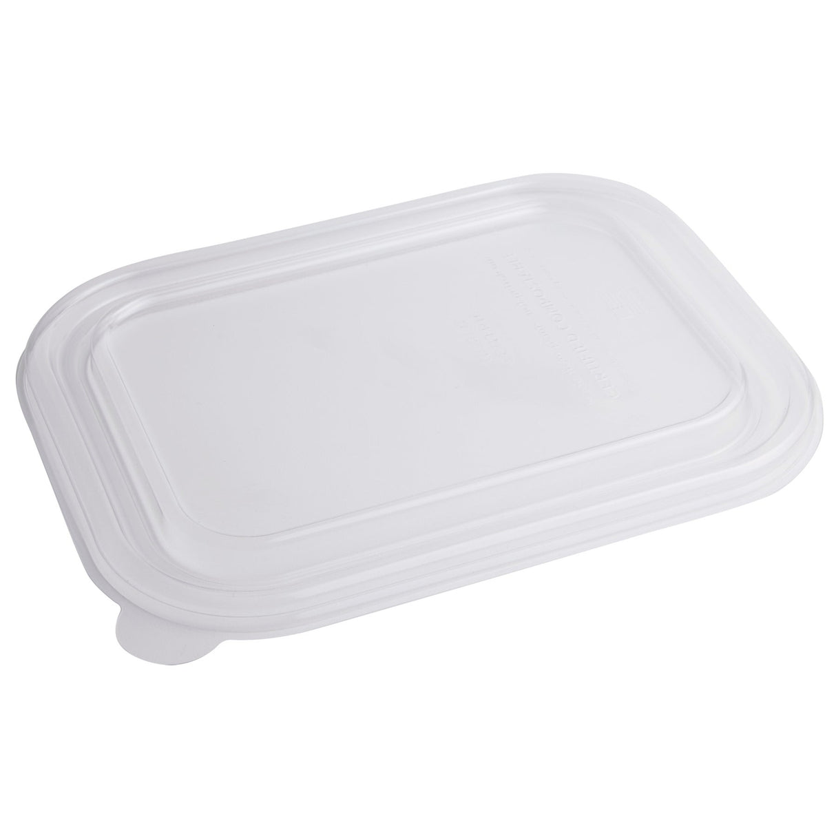 Lids, Flat, 10 x 7.50 Inch, Plastic, Clear, Rectangular, for Tray,8 - 50 EACH