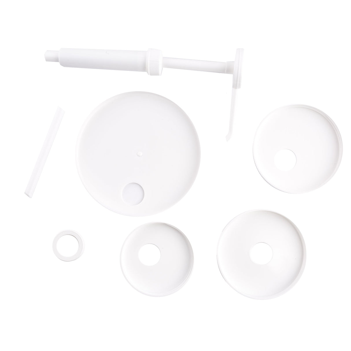 Pump Kit, 1 Ounce, White, Plastic, with Adaptor Caps,1 - 1 EACH